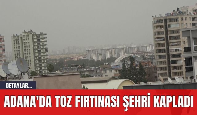 Adana'da Toz Fırtınası Şehri Kapladı