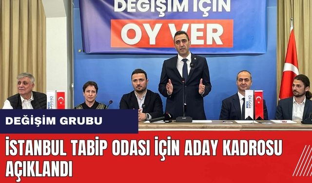 İstanbul Tabip Odası için aday kadrosu açıklandı