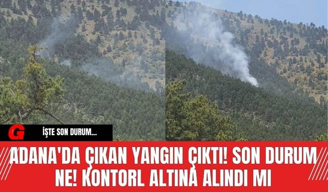 Adana'da Yangın Çıktı! Son Durum Ne! Kontorl Altına Alındı mı