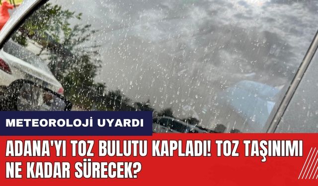 Adana'yı toz bulutu kapladı! Toz taşınımı ne kadar sürecek?