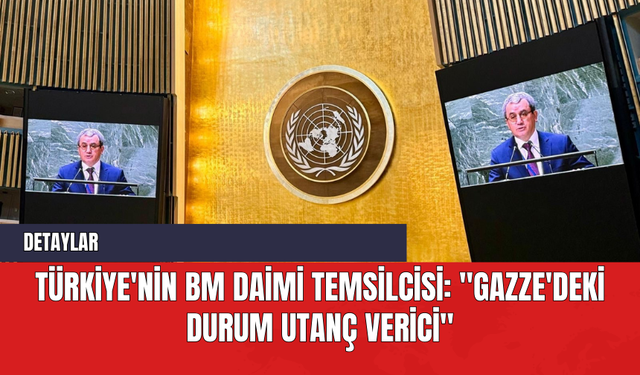 Türkiye'nin BM Daimi Temsilcisi: "Gazze'deki Durum Utanç Verici"