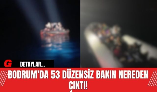 Bodrum'da 53 Düzensiz Bakın Nerede Yakalandı