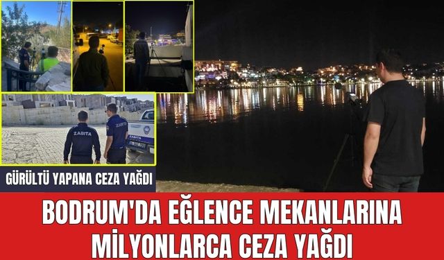 Bodrum'da eğlence mekanlarına milyonlarca ceza yağdı