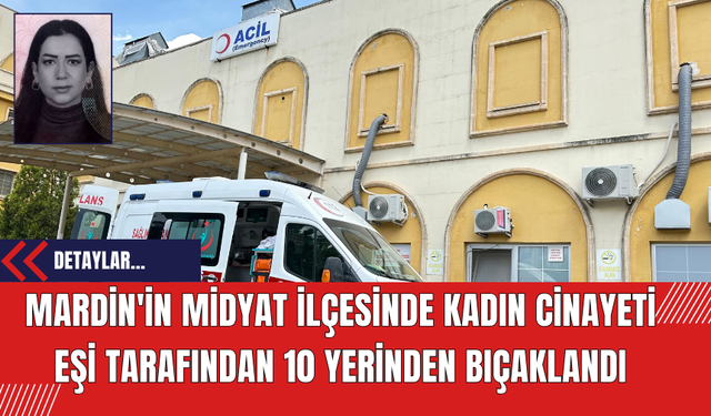 Mardin'in Midyat İlçesinde Kadın Cinayeti: Eşi Tarafından 10 Yerinden Bıçaklandı