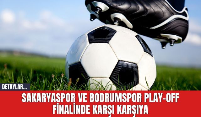 Sakaryaspor ve Bodrumspor Play-off Finalinde Karşı Karşıya