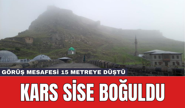 Kars sise boğuldu: Görüş mesafesi 15 metreye düştü