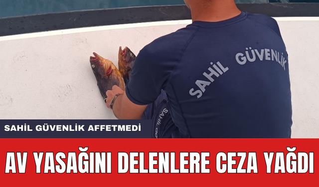 Avlanması Yasak Olan Balığı Avlayanlara Ceza Yağdı