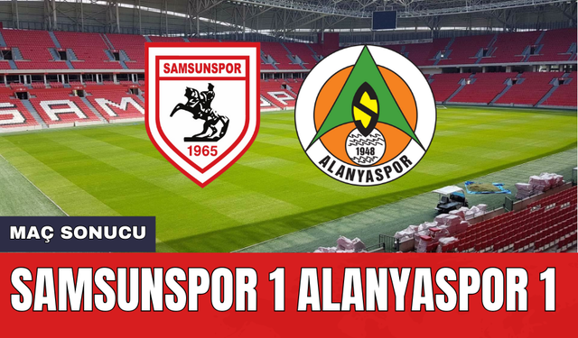 Samsunspor Alanyaspor Anlık Anlatım