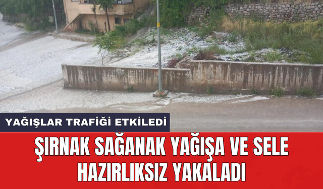 Şırnak sağanak yağışa ve sele hazırlıksız yakaladı