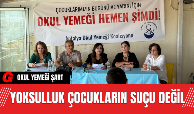 Yoksulluk Çocukların Suçu Değil