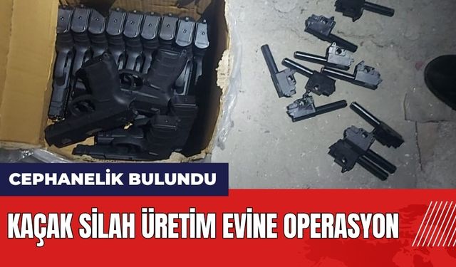 Adana'da kaçak silah üretim evine operasyon! Cephanelik bulundu