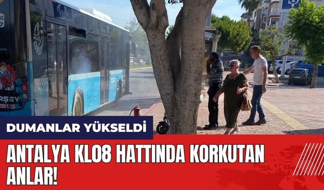 Antalya KL08 hattında korkutan anlar! Bir anda dumanlar yükseldi