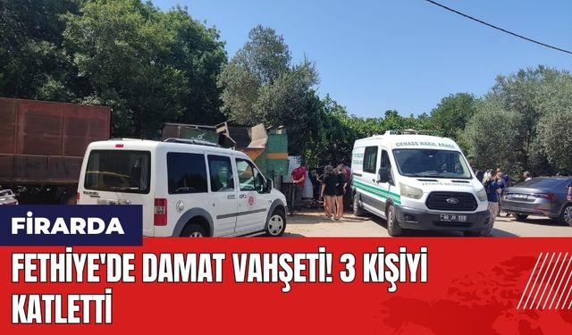 Fethiye'de damat vahşeti: 3 kişiyi katletti