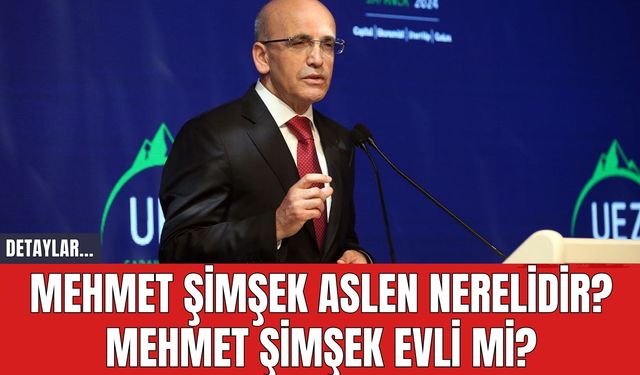 Mehmet Şimşek Aslen Nerelidir? Mehmet Şimşek Evli mi?