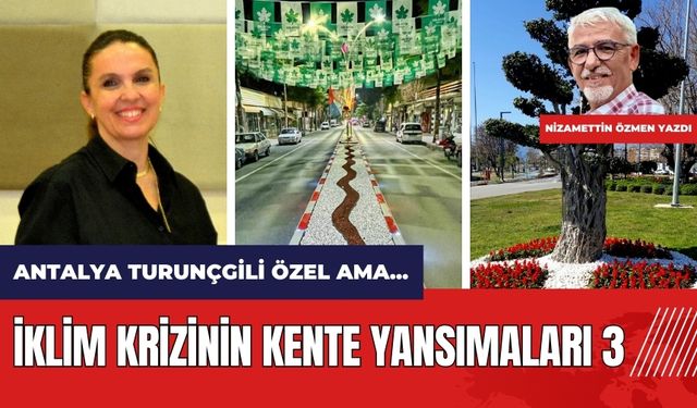 İklim krizinin kente yansımaları 3 - Antalya turunçgili özel ama