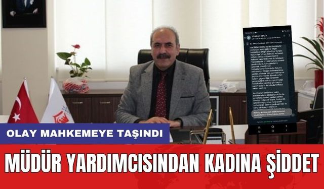 Aile Müdür Yardımcısı'ndan Kadına Şiddet! Olay Mahkemeye Taşındı