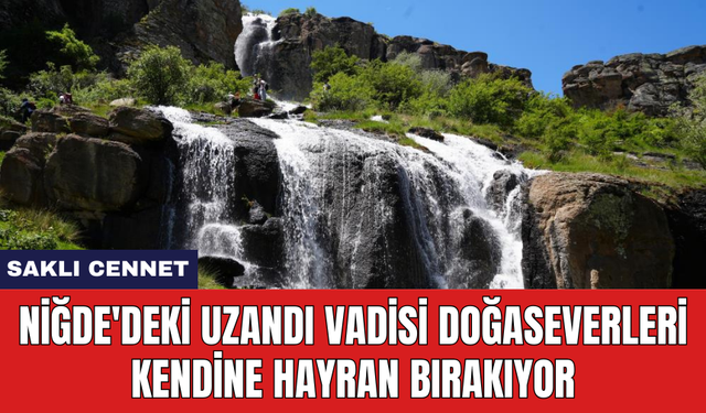 Niğde'deki Uzandı Vadisi doğaseverleri kendine hayran bırakıyor