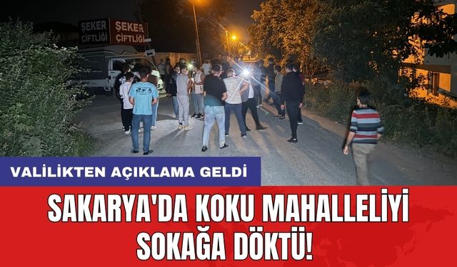 Sakarya'da koku mahalleliyi sokağa döktü! Valilikten açıklama geldi