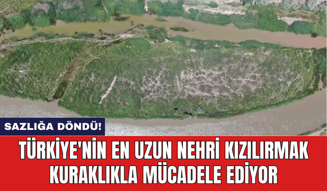 Türkiye'nin en uzun nehri Kızılırmak kuraklıkla mücadele ediyor