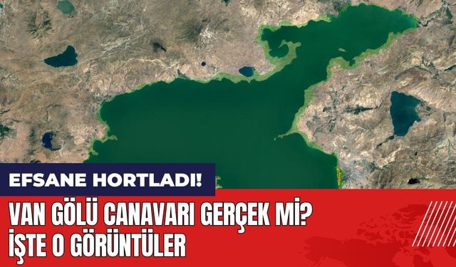 Van Gölü Canavarı gerçek mi? Efsane hortladı! İşte o görüntüler