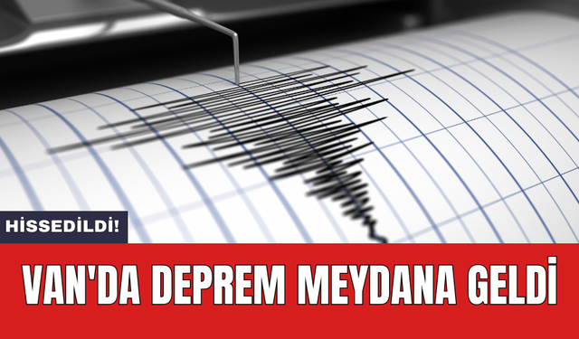 Van'da deprem meydana geldi