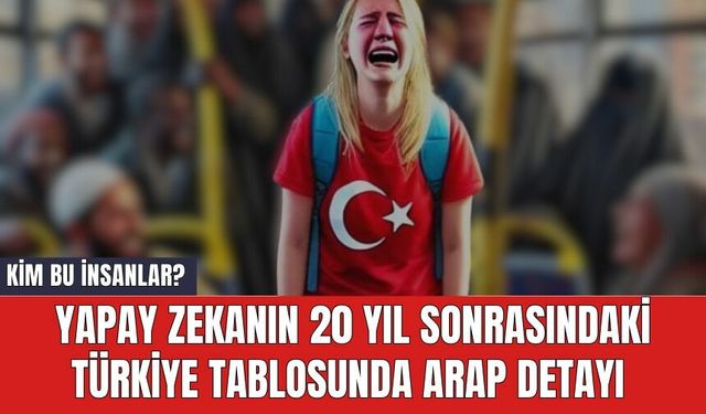 Yapay zekanın 20 yıl sonrasındaki Türkiye tablosunda Arap detayı