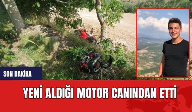 Yeni aldığı motor canından etti