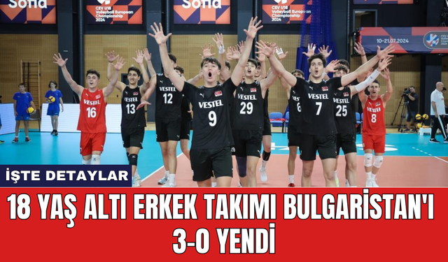 18 Yaş Altı Erkek Takımı Bulgaristan'ı 3-0 Yendi