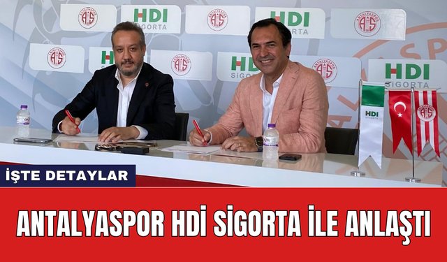 Antalyaspor HDİ Sigorta ile anlaştı