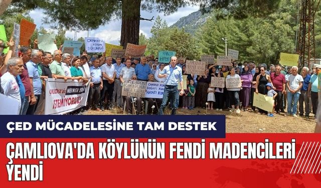 Çamlıova'da köylünün fendi madencileri yendi! ÇED toplantısı yapılamadı