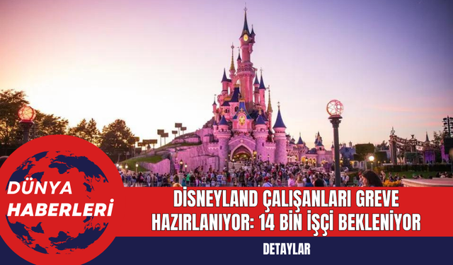 Disneyland Çalışanları Greve Hazırlanıyor: 14 Bin İşçi Bekleniyor