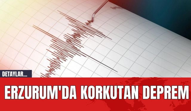 Erzurum'da Korkutan Deprem! Erzurum'da Deprem mi Oldu?