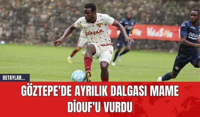 Göztepe'de Ayrılık Dalgası Mame Diouf'u Vurdu