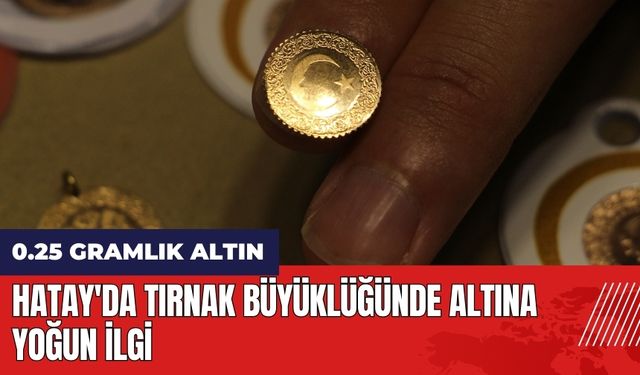 Hatay'da tırnak büyüklüğünde altına yoğun ilgi