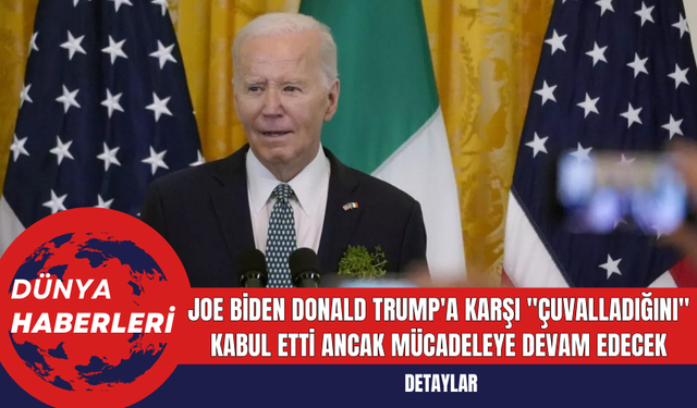 Joe Biden Donald Trump'a Karşı "Çuvalladığını" Kabul Etti Ancak Mücadeleye Devam Edecek