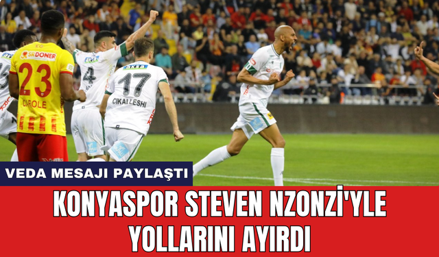 Konyaspor Steven Nzonzi'yle yollarını ayırdı