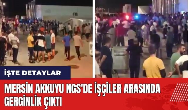 Mersin Akkuyu NGS'de işçiler arasında gerginlik çıktı