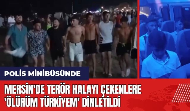 Mersin'de ter*r halayı çekenlere 'Ölürüm Türkiyem' dinletildi