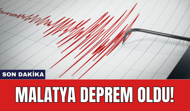 Son Dakika: Malatya deprem oldu!