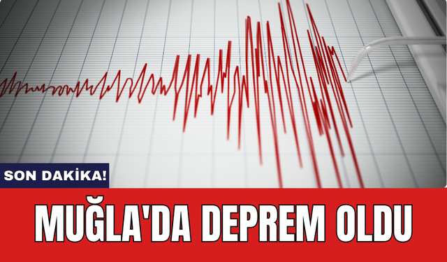 Son dakika: Muğla'da deprem oldu