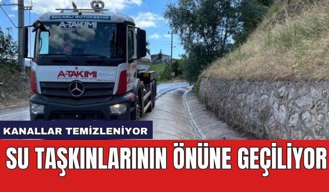 Su taşkınlarının önüne geçiliyor