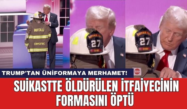 Trump'tan üniformaya merhamet! Suikastte öld*rülen itfaiyecinin formasına sarıldı