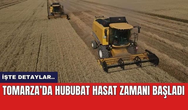 Tomarza’da hububat hasat zamanı başladı