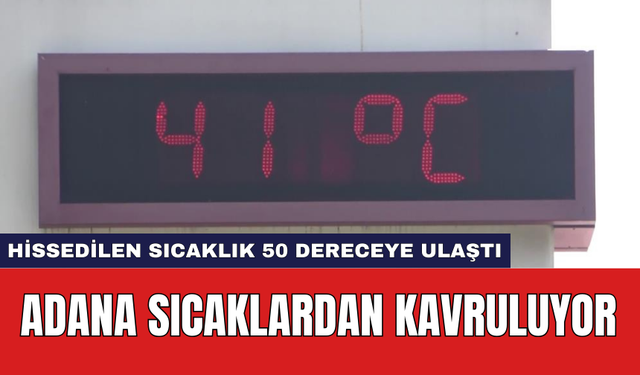 Adana sıcaklardan kavruluyor