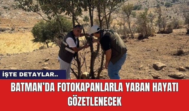 Batman’da fotokapanlarla yaban hayatı gözetlenecek