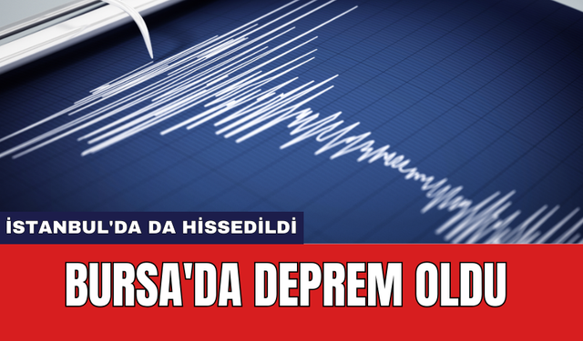 Bursa'da deprem oldu! İstanbul'da da hissedildi