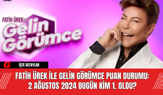 Fatih Ürek ile Gelin Görümce Puan Durumu: 2 Ağustos 2024 Bugün Kim 1. Oldu?