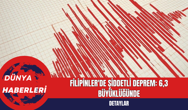 Filipinler'de Şiddetli Deprem: 6,3 Büyüklüğünde