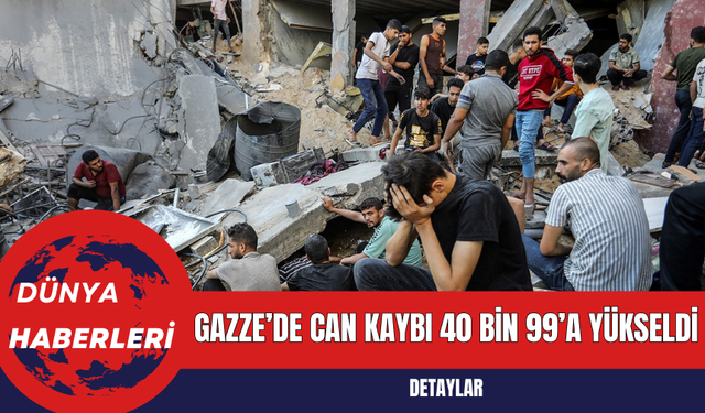 Gazze’de Can Kaybı 40 Bin 99’a Yükseldi