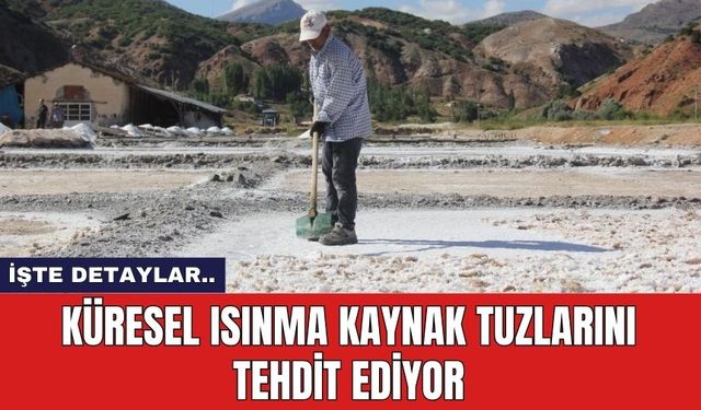 Küresel ısınma kaynak tuzlarını tehdit ediyor